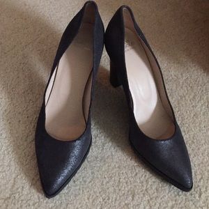 Andre Assous Metallic Black Pumps Size 40